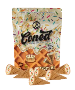 Coned Birthday Cake